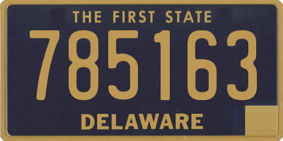 DE license plate 785163