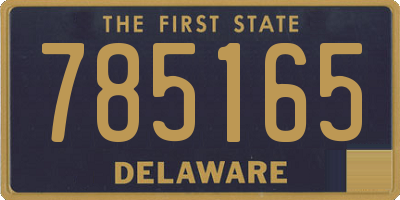 DE license plate 785165