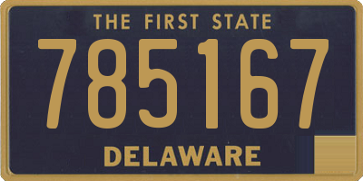 DE license plate 785167