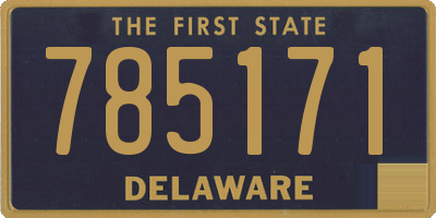 DE license plate 785171