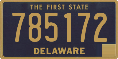 DE license plate 785172