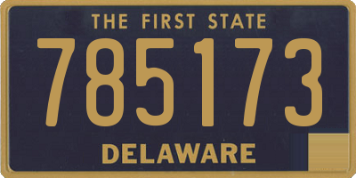 DE license plate 785173
