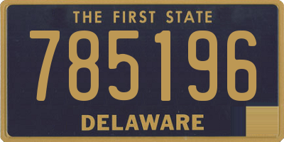 DE license plate 785196