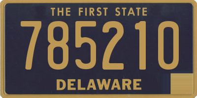 DE license plate 785210