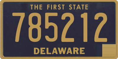 DE license plate 785212