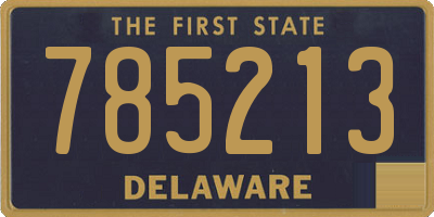 DE license plate 785213