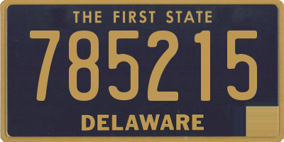 DE license plate 785215