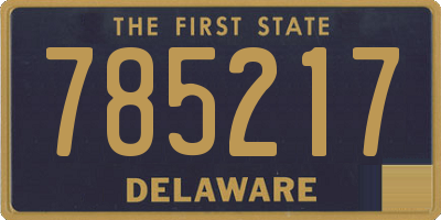 DE license plate 785217