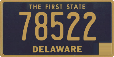 DE license plate 78522