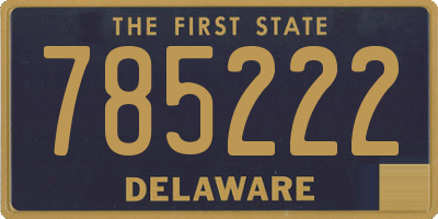 DE license plate 785222