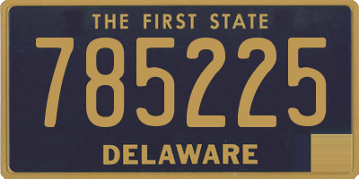 DE license plate 785225