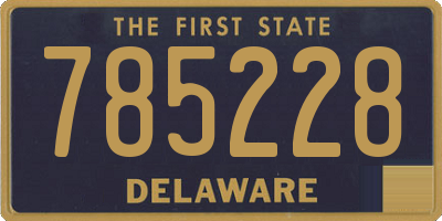 DE license plate 785228