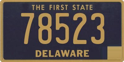 DE license plate 78523