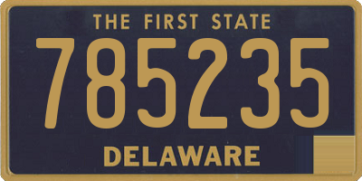 DE license plate 785235