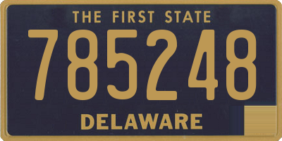 DE license plate 785248