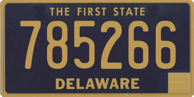 DE license plate 785266