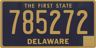 DE license plate 785272