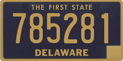 DE license plate 785281
