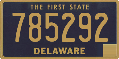 DE license plate 785292