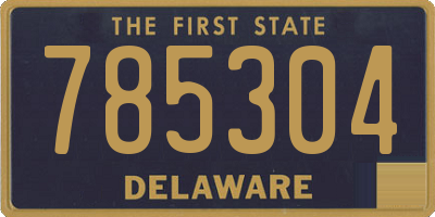 DE license plate 785304