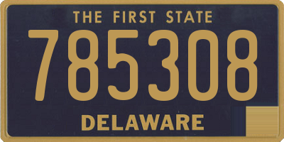 DE license plate 785308