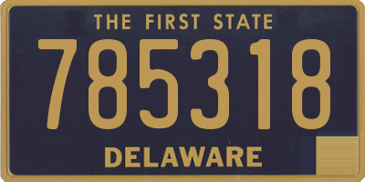 DE license plate 785318