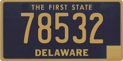 DE license plate 78532