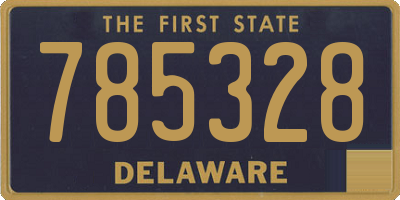 DE license plate 785328