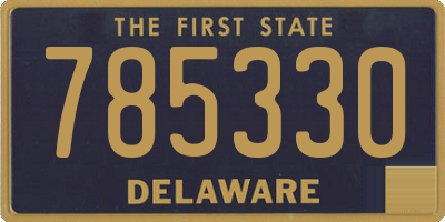 DE license plate 785330