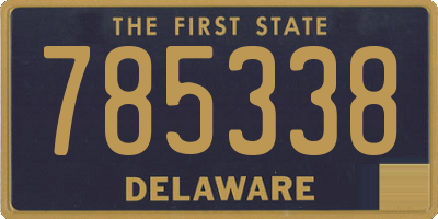 DE license plate 785338