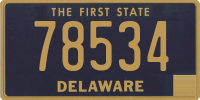 DE license plate 78534