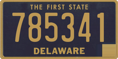 DE license plate 785341