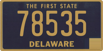 DE license plate 78535