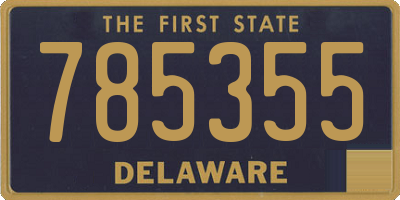 DE license plate 785355
