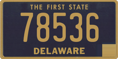 DE license plate 78536