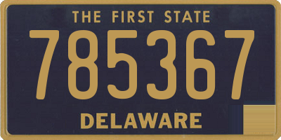 DE license plate 785367