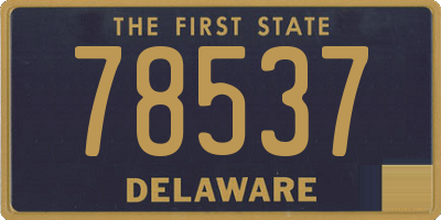 DE license plate 78537