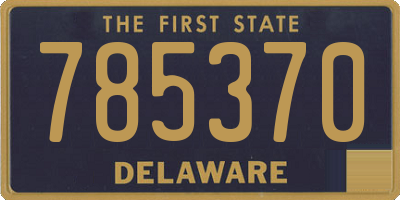 DE license plate 785370