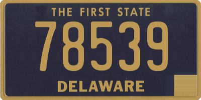 DE license plate 78539