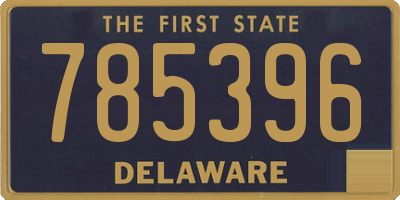 DE license plate 785396