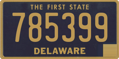 DE license plate 785399