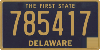 DE license plate 785417