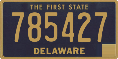 DE license plate 785427