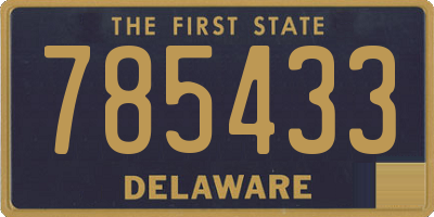 DE license plate 785433