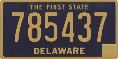 DE license plate 785437