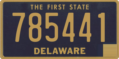 DE license plate 785441