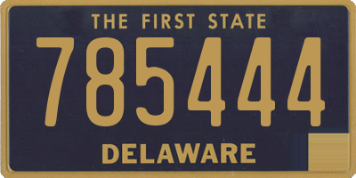 DE license plate 785444