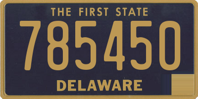 DE license plate 785450
