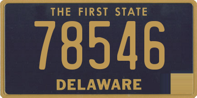 DE license plate 78546