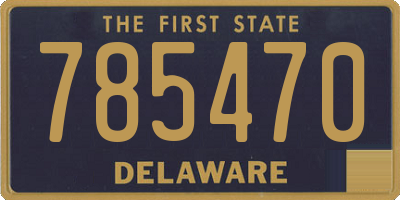 DE license plate 785470